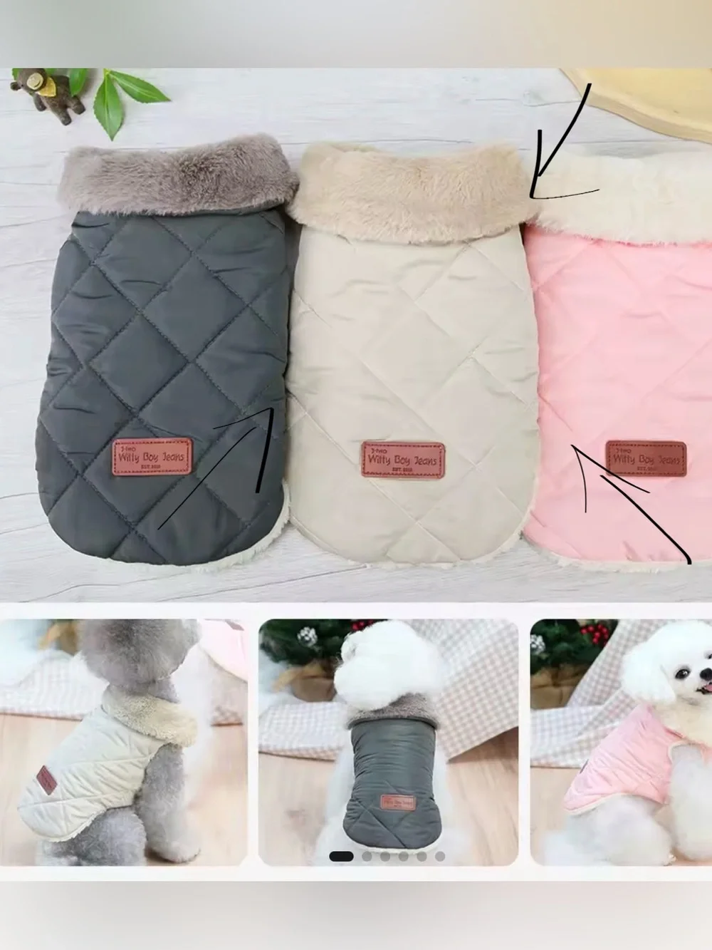 2 pet jackets - Cozy for Small Dogs